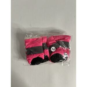 New Dog Boots Fur Lined Size Small Pink